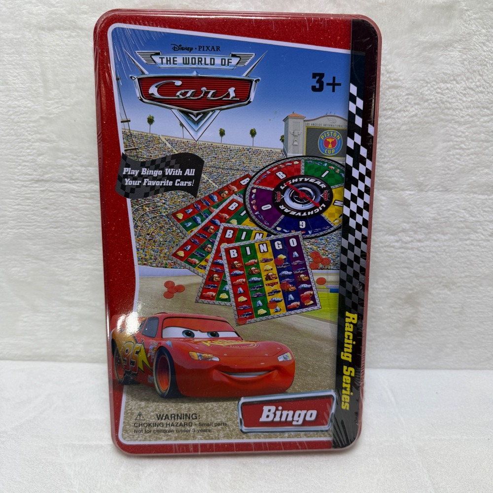 Disney‎ Pixar Cars Racing Series Bingo Game in Collectible Tin NEW Unopened